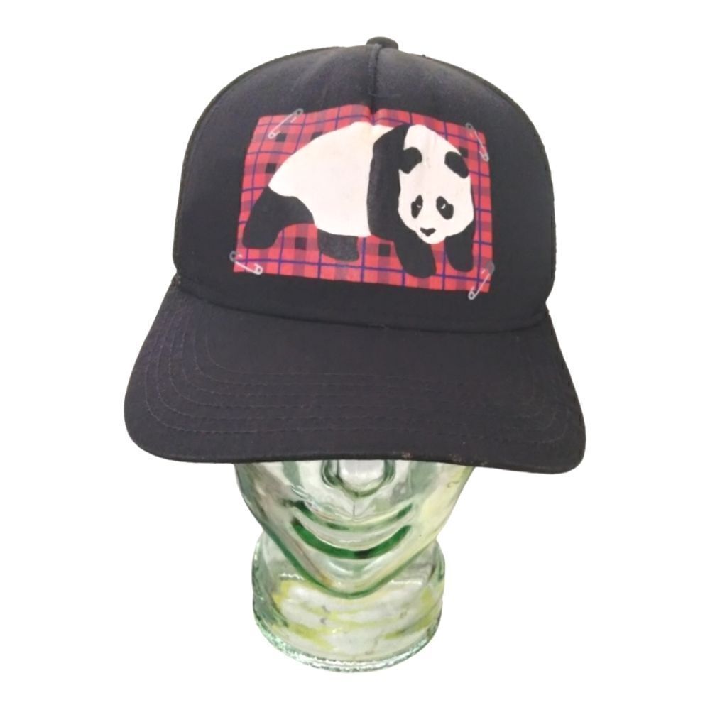 Enjoi Panda Hat Cap Black Red White Adjustable Mesh